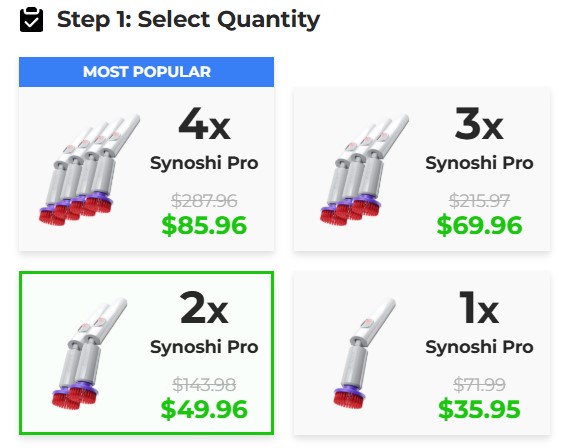Synoshi Pro price